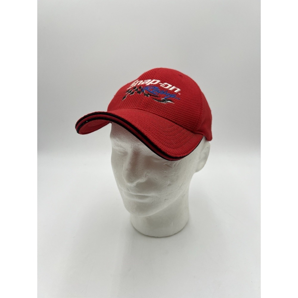 VINTAGE Snap-on Hat Cap Fitted Mens One Size‎ Racing Embroidered Hong Kong 90s